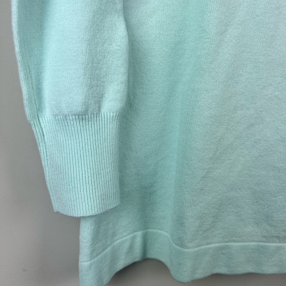 French Connection Soft Aqua Cowl Neck Sweater - Picture 6 of 10